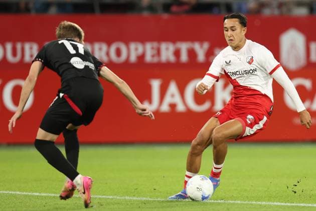 Miliano Jonathans of FC Utrecht during the match FC Utrecht - Zrinjski at the Galgenwaard for the Europa League (play-off) season 2024-2025 in Utrecht, Netherlands on 28 august 2025, (photo by Peter Lous EYE4images DeFodi Images)