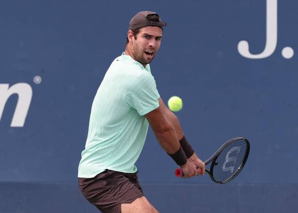 Karen Khachanov, USTA Billie Jean King National Tennis Center, Flushing Meadows, New York, USA . Copyright: xJuergenxHasenkopfx