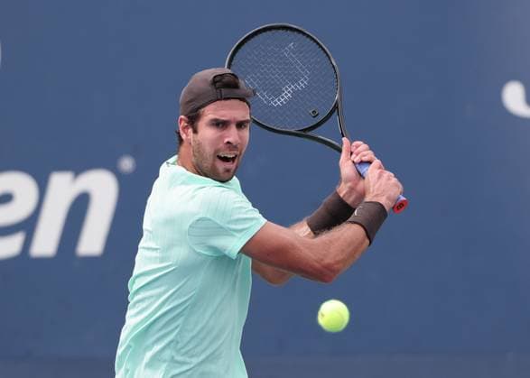 Karen Khachanov, USTA Billie Jean King National Tennis Center, Flushing Meadows, New York, USA . Copyright: xJuergenxHasenkopfx