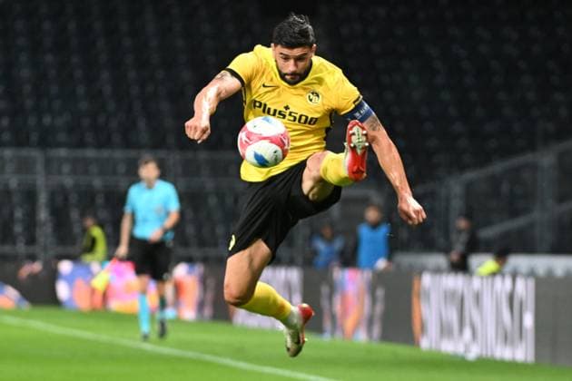 28.08.2025, Bern, Wankdorf, Uefa Europa League, Playoffs, BSC Young Boys - Slovan Bratislava, 23 Loris Benito (Young Boys). Bern Wankdorf Bern Switzerland Copyright: xJustPictures.ch ManuelxWinterbergerx jp-de-MaWi-MWI_1175