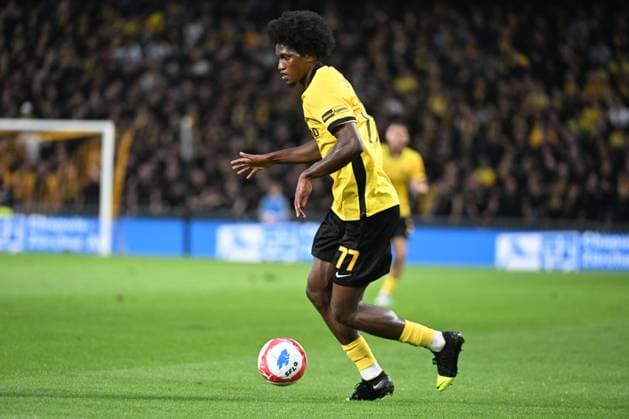 28.08.2025, Bern, Wankdorf, Uefa Europa League, Playoffs, BSC Young Boys - Slovan Bratislava, 77 Joel Monteiro (Young Boys). Bern Wankdorf Bern Switzerland Copyright: xJustPictures.ch ManuelxWinterbergerx jp-de-MaWi-MWI_1199