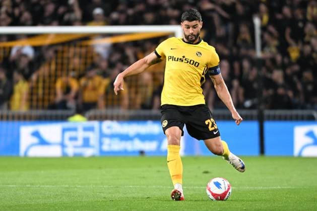 28.08.2025, Bern, Wankdorf, Uefa Europa League, Playoffs, BSC Young Boys - Slovan Bratislava, 23 Loris Benito (Young Boys). Bern Wankdorf Bern Switzerland Copyright: xJustPictures.ch ManuelxWinterbergerx jp-de-MaWi-MWI_1152