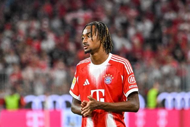 GER, 1. FBL, FC Bayern München vs RB Leipzig 22.08.2025, Allianz-Arena, München, GER, 1. FBL, FC Bayern München vs RB Leipzig, im Bild Jonah Kusi-Asare (Bayern Muenchen, 41)