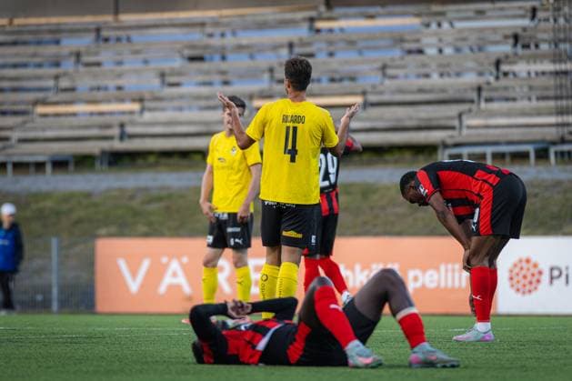 xxkeikkaxx 20250828 Kuopio UEFA Europa League Qualifier Play-offs ottelu KuPS vs FC Midtjylland. Kuvassa KuPSin Paulo Ricardo. Niklas Pehkonen All Over Press