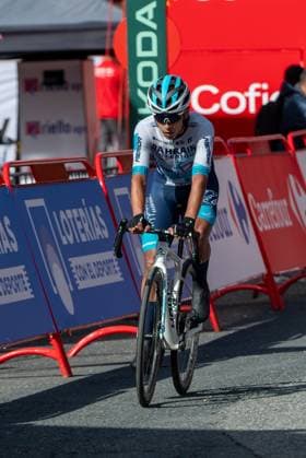 La Vuelta - 80th Tour of Spain 2025 - Stage 6 Santiago Buitrago from Colombia of Team Bahrain Victorious participates in stage 6 of La Vuelta 2025, which connects Olot in Girona and Pal in Andorra, on August 28, 2025. Andorra Andorra  Copyright: xMartinxSilvaxCosentinox originalFilename:silvacosentino-santiago250828_npgs9.jpg