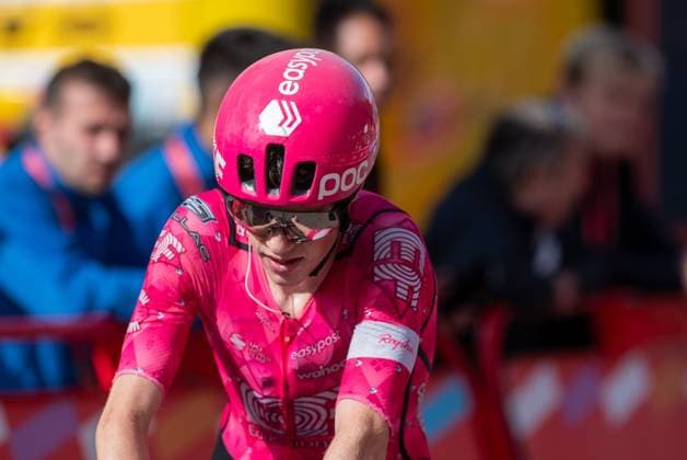 La Vuelta - 80th Tour of Spain 2025 - Stage 6 In Pal, Andorra, on August 28, 2025, Archie Ryan from Ireland of the EF Education - EasyPost team participates in stage 6 of La Vuelta 2025, which connects Olot in Girona and Pal in Andorra. Andorra Andorra  Copyright: xMartinxSilvaxCosentinox originalFilename:silvacosentino-archiery250828_npKW8.jpg
