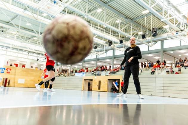 28.08.2025, GER, Handball, Frauen, Saison 2025 2026, Alsco 1.Bundesliga, Thueringer HC Saisoneröffnung öffentliches Training Mannschaftspraesentation Laura Kuske (Thueringer HC,11) 99947 Bad Langensalza Salza Halle Sporthalle Mehrz Thüringen Deutschland