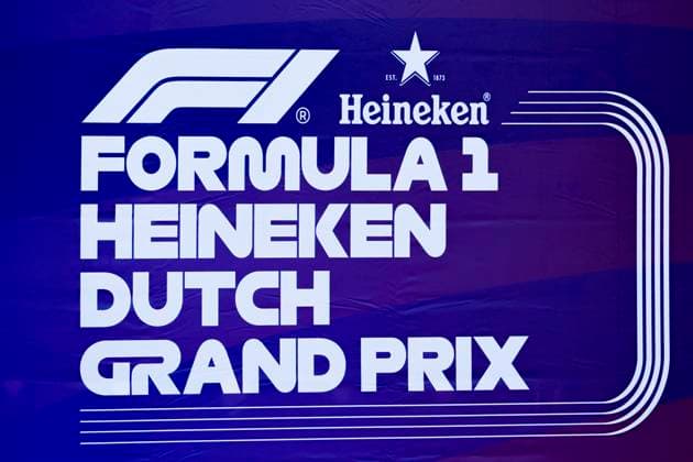 Formula 1 Dutch Grand Prix banner during the Formula 1 Heineken Dutch Grand Prix 2025 on Day 1 at Circuit Zandvoort on August 29, 2025 in Zandvoort, Netherlands. (Photo by Marcel ter Bals DeFodi Images)