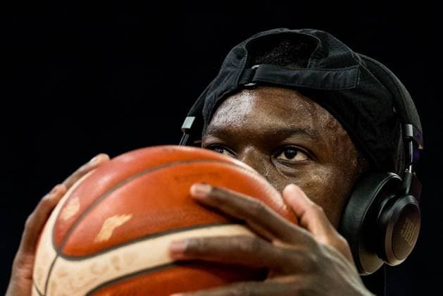 FIBA EuroBasket 2025: Deutschland - Schweden; 29.08.2025 Dennis Schröder (Deutschland, 17) im Warm Up FIBA EuroBasket 2025: Deutschland - Schweden, Tampere, Nokia Arena am 29.08.2025 *** FIBA EuroBasket 2025 Germany Sweden 29 08 2025 Dennis Schröder Germany, 17 in the Warm Up FIBA EuroBasket 2025 Germany Sweden, Tampere, Nokia Arena on 29 08 2025 Copyright: xBEAUTIFULxSPORTS Wunderlx