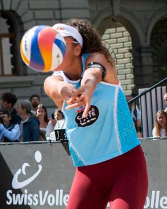 August 29, 2025, Bern, Bern, Switzerland: Bern Switzerland, 08 29 2025: OE VERGE-DEPRE of Switzerland return during Emmi Caffo Latte Beachtour 2025 and took place at Federal Square in Bern which is also the political capital of Switzerland. Bern Switzerland - ZUMAd206 20250829_zip_d206_010 Copyright: xEricxDubostx