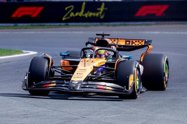 Oscar Piastri of Australia and McLaren F1 Team during the Free Practice of the Formula 1 Heineken Dutch Grand Prix 2025 on Day 1 at Circuit Zandvoort on August 29, 2025 in Zandvoort, Netherlands. (Photo by Marcel ter Bals DeFodi Images)