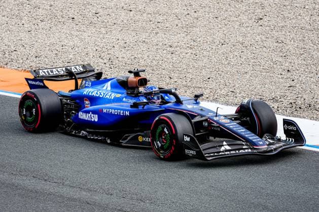 2025-08-29 F1 - Heineken Dutch GP - Free Practice 1 ZANDVOORT, NETHERLANDS - AUGUST 29: Alexander Albon of Williams competing in the Free Practice 1 during F1 - Heineken Dutch GP on August 29, 2025 in Zandvoort, Netherlands. Zandvoort Netherlands Content not available for redistribution in The Netherlands directly or indirectly through any third parties. Copyright: xAndrexWeeningx