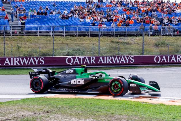 Gabriel Bortoleto of Brazil and Stake F1 Team Kick Sauber during the Free Practice of the Formula 1 Heineken Dutch Grand Prix 2025 on Day 1 at Circuit Zandvoort on August 29, 2025 in Zandvoort, Netherlands. (Photo by Marcel ter Bals DeFodi Images)