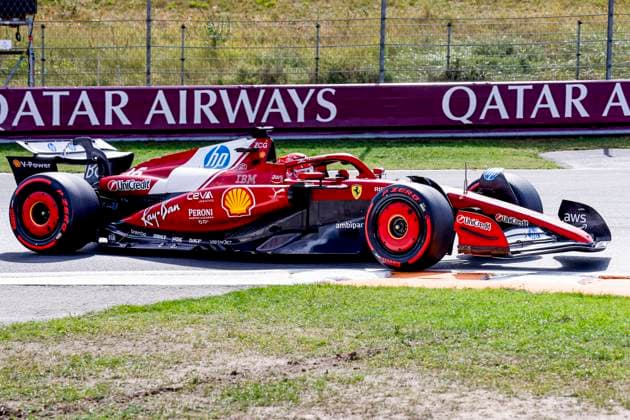 Charles Leclerc of Monaco and Scuderia Ferrari HP F1 Team during the Free Practice of the Formula 1 Heineken Dutch Grand Prix 2025 on Day 1 at Circuit Zandvoort on August 29, 2025 in Zandvoort, Netherlands. (Photo by Marcel ter Bals DeFodi Images)