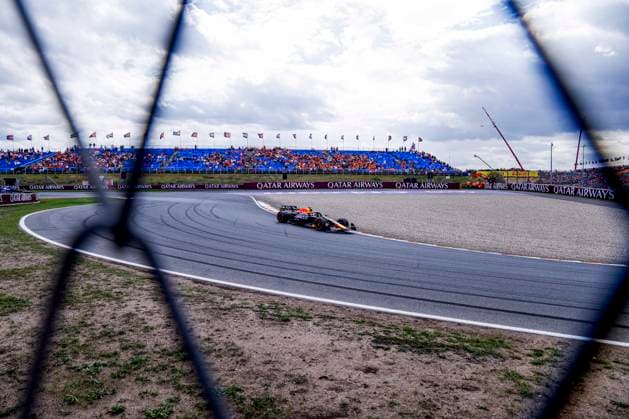Yuki Tsunoda of Japan and Oracle Red Bull Racing during the Free Practice of the Formula 1 Heineken Dutch Grand Prix 2025 on Day 1 at Circuit Zandvoort on August 29, 2025 in Zandvoort, Netherlands. (Photo by Marcel ter Bals DeFodi Images)