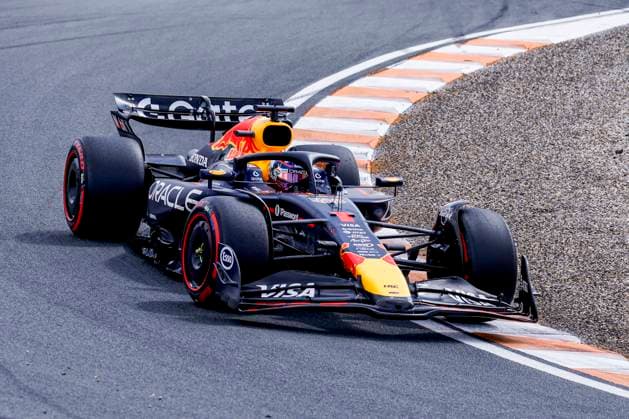 Max Verstappen of the Netherlands and Oracle Red Bull Racing during the Free Practice of the Formula 1 Heineken Dutch Grand Prix 2025 on Day 1 at Circuit Zandvoort on August 29, 2025 in Zandvoort, Netherlands. (Photo by Marcel ter Bals DeFodi Images)