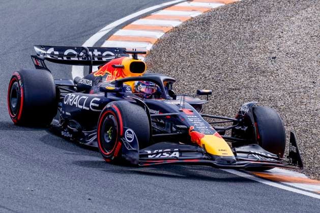Max Verstappen of the Netherlands and Oracle Red Bull Racing during the Free Practice of the Formula 1 Heineken Dutch Grand Prix 2025 on Day 1 at Circuit Zandvoort on August 29, 2025 in Zandvoort, Netherlands. (Photo by Marcel ter Bals DeFodi Images)