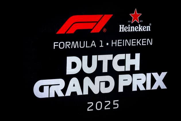 Banner during the match Formula 1 Zandvoort friday 2025, free practice at the Formula 1 circuit Zandvoort for the Formula One Zandvoort friday 2025 season 2025-2026 in ZANDVOORT, Netherlands on 29 august 2025, (photo by Marcel van Dorst EYE4images DeFodi Images) DATUM AANPASSEN!!!!!!!