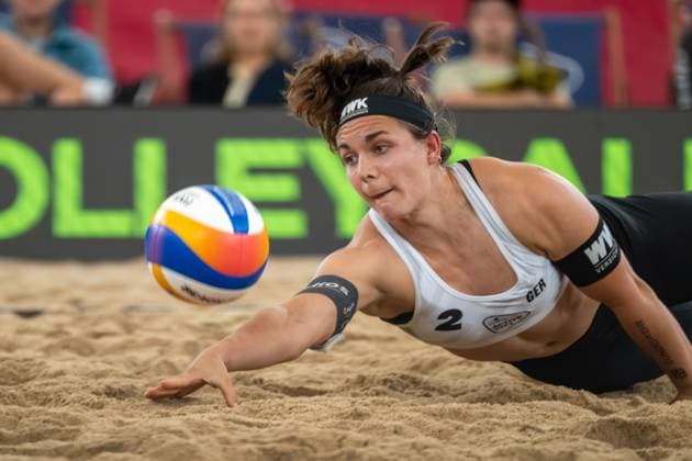 RECORD DATE NOT STATED Beach Pro Tour - Elite 16 Hamburg, 29.08.2025 Anna-Lena Grüne (Player No. 2, GER); Beach Pro Tour - Elite 16 Hamburg am 29.08.2025 Copyright: xBEAUTIFULxSPORTS PeterxWeberx