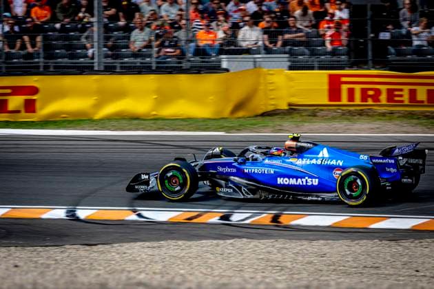 Formule 1 driver Carlos Saintz of Williams during the match Formula 1 Zandvoort friday 2025, free practice at the Formula 1 circuit Zandvoort for the Formula One Zandvoort friday 2025 season 2025-2026 in ZANDVOORT, Netherlands on 29 august 2025, (photo by Marcel van Dorst EYE4images DeFodi Images) DATUM AANPASSEN!!!!!!!