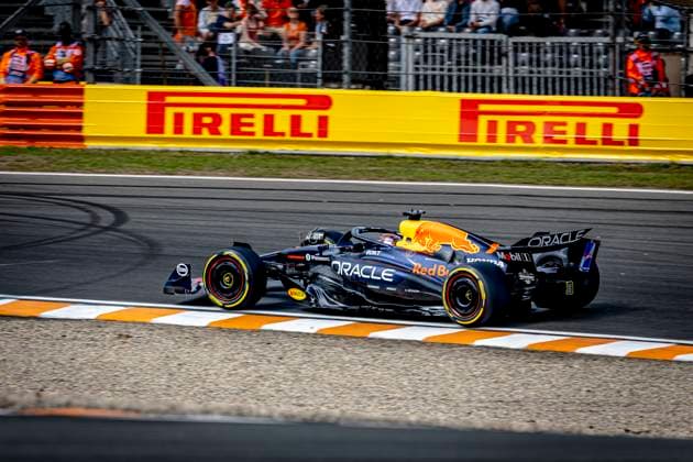 Formule 1 driver MAX Verstappen of Red Bull Racing during the match Formula 1 Zandvoort friday 2025, free practice at the Formula 1 circuit Zandvoort for the Formula One Zandvoort friday 2025 season 2025-2026 in ZANDVOORT, Netherlands on 29 august 2025, (photo by Marcel van Dorst EYE4images DeFodi Images) DATUM AANPASSEN!!!!!!!