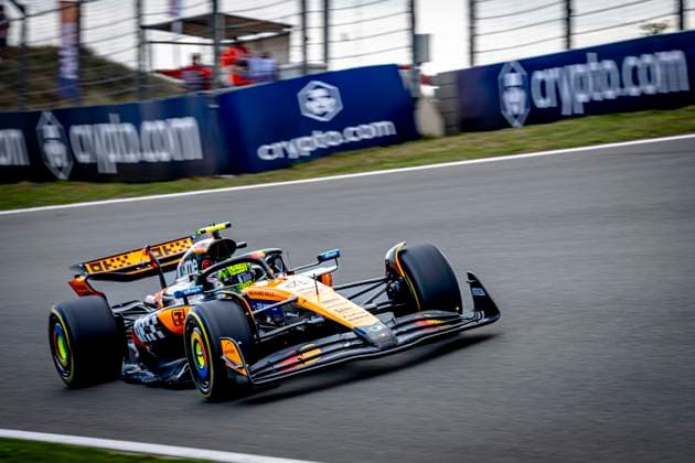 Formule 1 driver Lando Norris of McLaren during the match Formula 1 Zandvoort friday 2025, free practice at the Formula 1 circuit Zandvoort for the Formula One Zandvoort friday 2025 season 2025-2026 in ZANDVOORT, Netherlands on 29 august 2025, (photo by Marcel van Dorst EYE4images DeFodi Images) DATUM AANPASSEN!!!!!!!