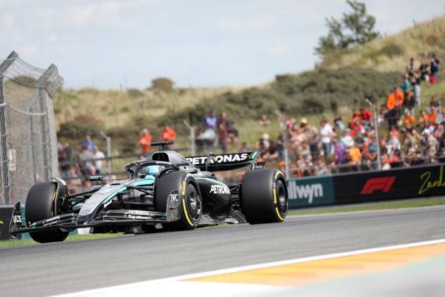 Zandvoort, Niederlande 28.- 31. August 2025: FIA - Formel 1 - WM - Dutch Grand Prix - 2025 - FP1 Freitag Im Bild: George Russell (GBR) Circuit Zandvoort Copyright: xFotostandx xBeierx