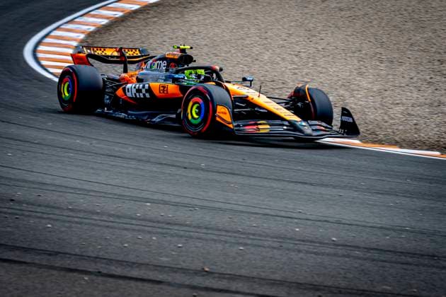 Formule 1 driver Lando Norris of McLaren during the match Formula 1 Zandvoort friday 2025, free practice at the Formula 1 circuit Zandvoort for the Formula One Zandvoort friday 2025 season 2025-2026 in ZANDVOORT, Netherlands on 29 august 2025, (photo by Marcel van Dorst EYE4images DeFodi Images) DATUM AANPASSEN!!!!!!!