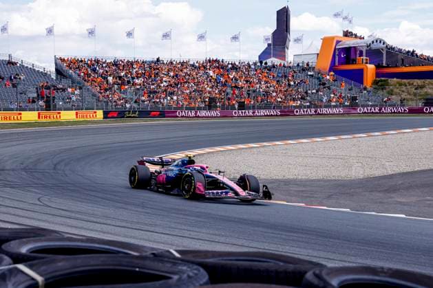 Franco Colapinto of Argentina and BWT Alpine F1 Team during the Free Practice of the Formula 1 Heineken Dutch Grand Prix 2025 on Day 1 at Circuit Zandvoort on August 29, 2025 in Zandvoort, Netherlands. (Photo by Marcel ter Bals DeFodi Images)