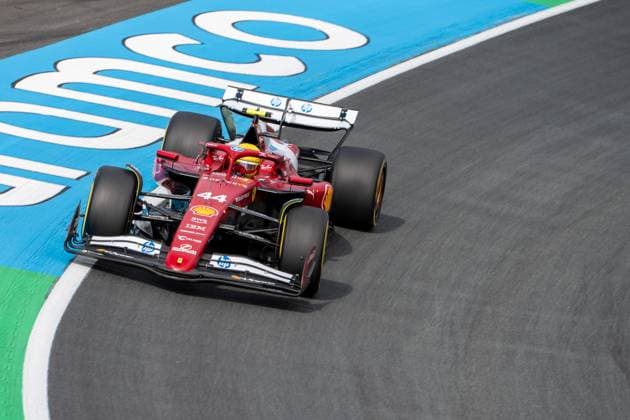 Lewis Hamilton 44, Scuderia Ferrari, 1 Freies Training, Grosser Preis von Netherlands, Motorsport, Herren, Formel 1, 29.08.2025 Zandvoort Niederlande Niederlande