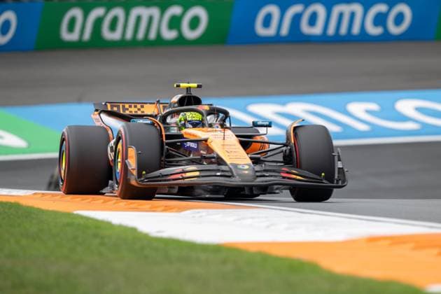 Lando Norris 4, McLaren Formula 1 Team, 1 Freies Training, Grosser Preis von Netherlands, Motorsport, Herren, Formel 1, 29.08.2025 Zandvoort Niederlande Niederlande