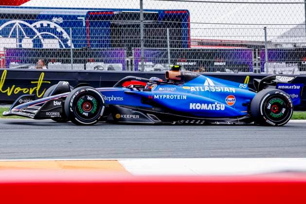 Carlos Sainz of Spain and Williams during the Free Practice of the Formula 1 Heineken Dutch Grand Prix 2025 on Day 1 at Circuit Zandvoort on August 29, 2025 in Zandvoort, Netherlands. (Photo by Marcel ter Bals DeFodi Images)