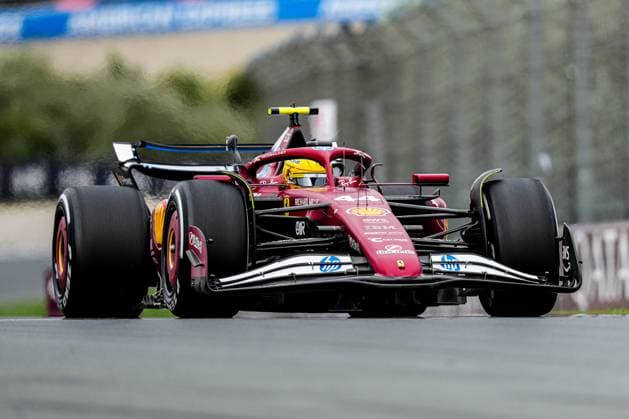 2025-08-29 F1 - Heineken Dutch GP - Free Practice 2 ZANDVOORT, NETHERLANDS - AUGUST 29: Lewis Hamilton of Ferrari competing in the Free Practice 2 during F1 - Heineken Dutch GP on August 29, 2025 in Zandvoort, Netherlands. Zandvoort Netherlands Content not available for redistribution in The Netherlands directly or indirectly through any third parties. Copyright: xAndrexWeeningx