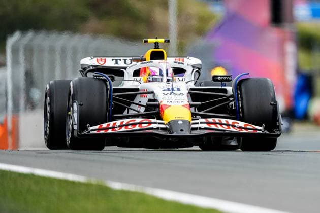 2025-08-29 F1 - Heineken Dutch GP - Free Practice 2 ZANDVOORT, NETHERLANDS - AUGUST 29: Liam Lawson of Racing Bulls competing in the Free Practice 2 during F1 - Heineken Dutch GP on August 29, 2025 in Zandvoort, Netherlands. Zandvoort Netherlands Content not available for redistribution in The Netherlands directly or indirectly through any third parties. Copyright: xAndrexWeeningx