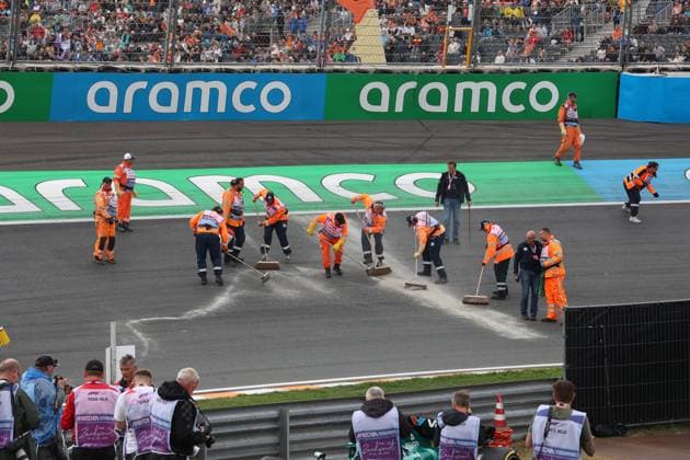 29.08.2025, Circuit Park Zandvoort, Zandvoort, FORMULA 1 HEINEKEN DUTCH GRAND PRIX 2025 , im Bild Unfall von Lance Stroll (CAN), Aston Martin Aramco Cognizant Formula One Team (Photo by Alessandro Martellotta Hasan Bratic DeFodi Images)