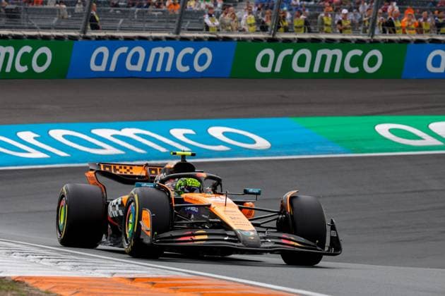 4 Lando Norris (GBR, McLaren F1 Team), F1 Grand Prix of the Netherlands at Circuit Zandvoort on August 29, 2025 in Zandvoort, Netherlands. (Photo by HOCH ZWEI) Zandvoort Netherlands