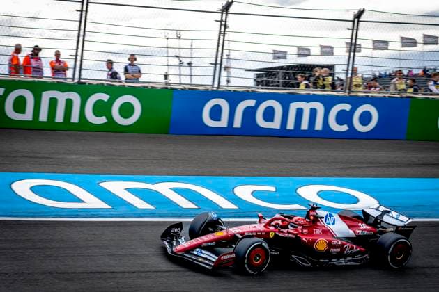 Formule 1 driver Charles Leclerc Ferrari during the match Formula 1 Zandvoort friday 2025, free practice at the Formula 1 circuit Zandvoort for the Formula One Zandvoort friday 2025 season 2025-2026 in ZANDVOORT, Netherlands on 29 august 2025, (photo by Marcel van Dorst EYE4images DeFodi Images)