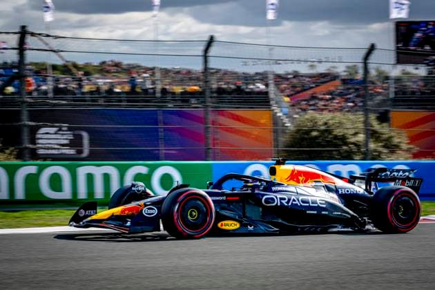 Formule 1 driver MAX Verstappen of Red Bull Racing during the match Formula 1 Zandvoort friday 2025, free practice at the Formula 1 circuit Zandvoort for the Formula One Zandvoort friday 2025 season 2025-2026 in ZANDVOORT, Netherlands on 29 august 2025, (photo by Marcel van Dorst EYE4images DeFodi Images)