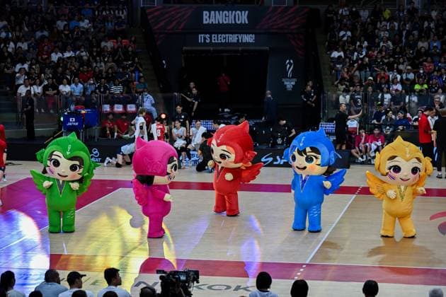 Japan v Thailand - FIVB Women’s World Volleyball Championship BANGKOK, THAILAND - AUGUST 29: A view of mascots performance during FIVB Women’s World Volleyball Championship match between Japan and Thailand at Huamark Indoor Stadium in Bangkok, Thailand, on August 29, 2025. Mustafa Hatipoglu Anadolu Bangkok Thailand. Editorial use only. Please get in touch for any other usage.  Copyright: x2025xAnadoluxMustafaxHatipoglux