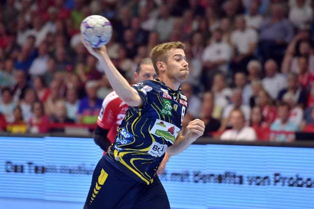 Tim Nothdurft (Rhein-Neckar Loewen 8) beim Wurf , GER, MT Melsungen - Rhein-Neckar Loewen, Handball, 1. Bundesliga, 1. Spieltag, Saison 2025 2026, 29.08.2025, GER, MT Melsungen - Rhein-Neckar Loewen, Handball, 1. Bundesliga, 1. Spieltag, Saison 2025 2026, 29.08.2025 Kassel Copyright: xEibner-Pressefotox xRolandxSippelx EP_RSL