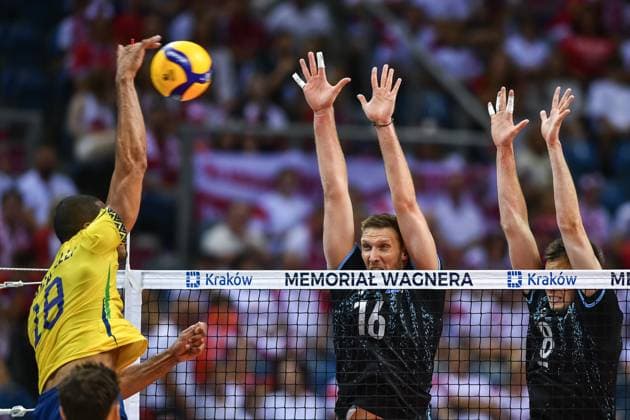 KRAKOW 29.08.2025 SIATKOWKA XXII MEMORIAL HUBERTA JERZEGO WAGNERA - - - VOLLEYBALL XXII HUBERT JERZY WAGNER MEMORIAL TOURNAMENT ARGENTYNA - BRAZYLIA ARGENTINA - BRAZIL NZ KOUKARTSEV SERGIO FOT. MICHAL PLASZYK 400MM.PL NEWSPIX.PL --- newspix.pl POLAND OUT! 