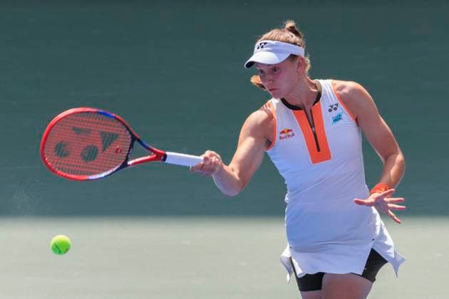August 29, 2025, Flushing Meadows, New York, USA: Elena Rybakina hits a forehand return during a match against Emma Raducanu on Day 6 of the 2025 US Open at USTA Billie Jean King National Tennis Center on Friday August 29, 2025 in the Flushing neighborhood of the Queens borough of New York City. JAVIER ROJAS PI Flushing Meadows USA - ZUMAp124 20250829_zaa_p124_012 Copyright: xJavierxRojasx