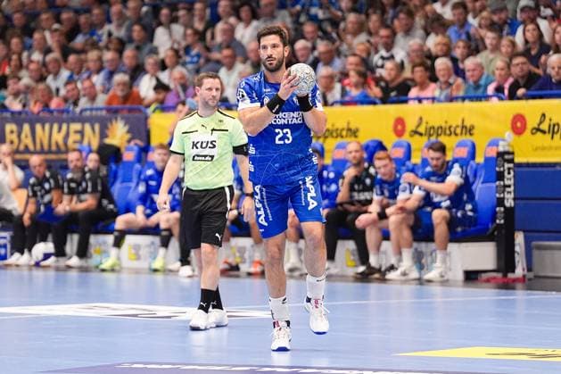 29.03.2025, xydrx, Handball, 1.HBL, TBV Lemgo Lippe - SC Magdeburg, PHOENIX Contact-Arena: Tim Suton (TBV Lemgo Lippe 23) Nordrhein-Westfahlen Deutschland