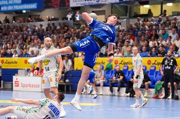 29.08.2025, xydrx, Handball, 1.HBL, TBV Lemgo Lippe - SC Magdeburg, PHOENIX Contact-Arena: Joel Willecke (TBV Lemgo Lippe 24) Nordrhein-Westfahlen Deutschland