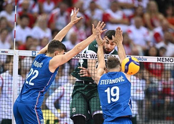 2025.08.29 Krakow Siatkowka 22 Memorial Huberta Jerzego Wagnera Polska - Serbia N z Kewin Sasak Foto Norbert Barczyk PressFocus 2025.08.29 Krakow Volleyball 21 Hubert Jerzy Wagner Memorial Poland - Serbia Kewin Sasak Credit: Norbert Barczyk PressFocus NEWSPIX.PL --- newspix.pl POLAND OUT! 