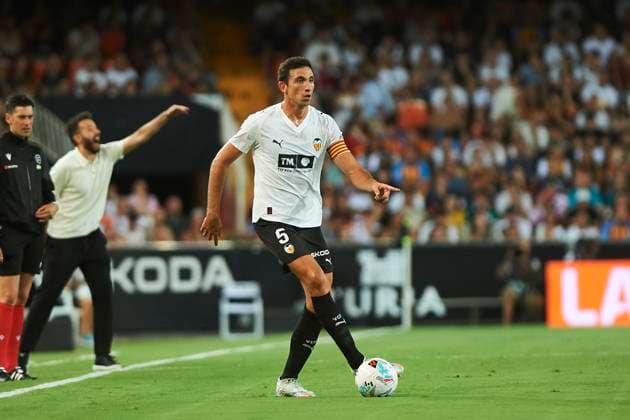 Cesar Tarrega (Valencia CF) during the LaLiga EA Sports match between Valencia CF and Getafe CF at Estadio de Mestalla on August 29, 2025 in Valencia, Spain. (Photo by Maria Jose Segovia DeFodi Images)