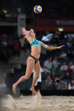 RECORD DATE NOT STATED Beach Pro Tour - Elite 16 Hamburg, 29.08.2025 Linda Bock (Player No. 1, GER); Beach Pro Tour - Elite 16 Hamburg am 29.08.2025 Copyright: xBEAUTIFULxSPORTS PeterxWeberx