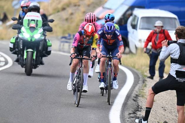 29-08-2025 Vuelta A Espana; Tappa 07 Andorra La Vella - Cerler; 2025, Lotto; 2025, Picnic - Postnl; Sepulveda, Eduardo; Vermaercke, Kevin; Cerler; 