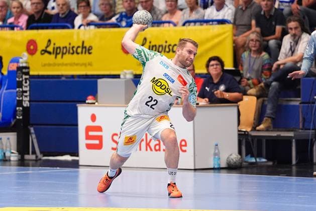 29.08.2025, xydrx, Handball, 1.HBL, TBV Lemgo Lippe - SC Magdeburg, PHOENIX Contact-Arena: Lukas Mertens (SC Magdeburg 22) Nordrhein-Westfahlen Deutschland