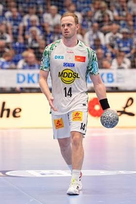 29.08.2025, xydrx, Handball, 1.HBL, TBV Lemgo Lippe - SC Magdeburg, PHOENIX Contact-Arena: Omar Ingi Magnusson (SC Magdeburg 14) Nordrhein-Westfahlen Deutschland